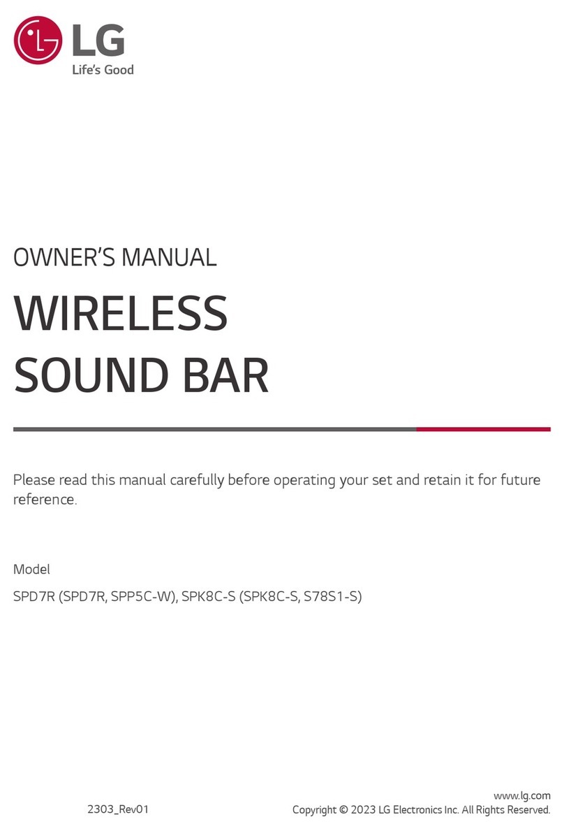 LG SPD7R User manual