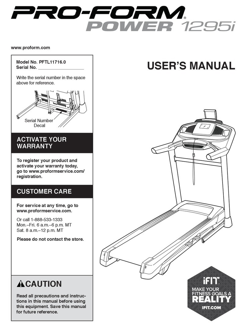 Pro-Form PFTL11716.0 user manual