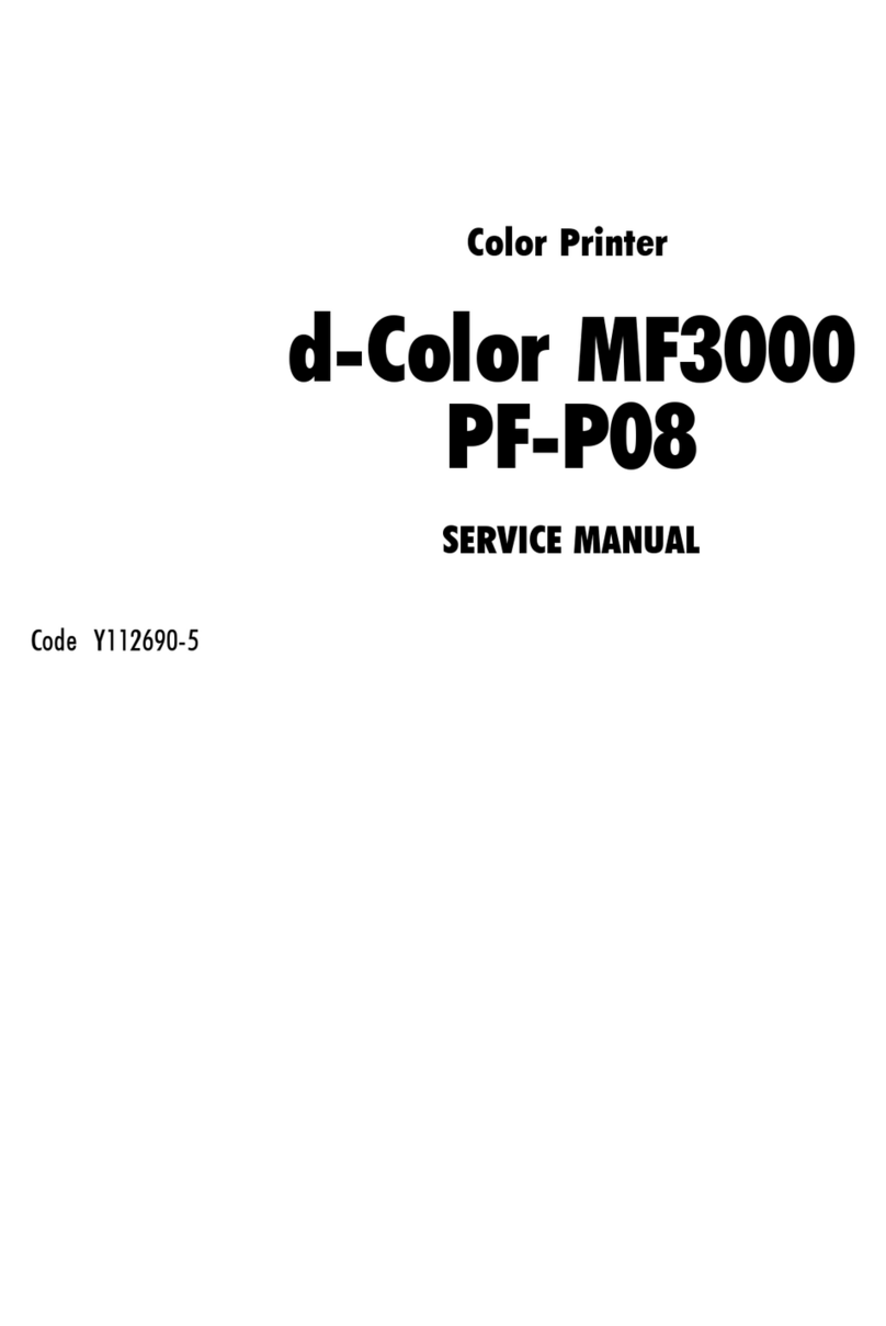 Konica Minolta d-Color MF3000 PF-P08 User manual