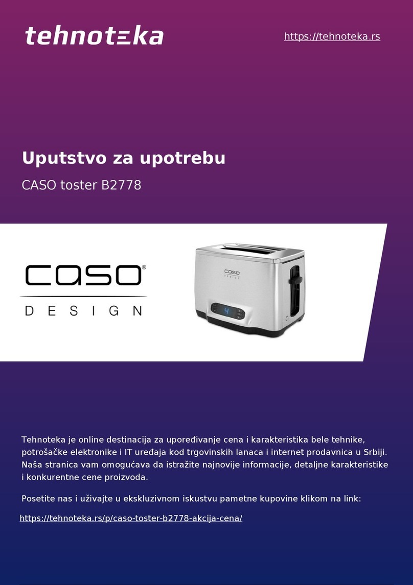 CASO DESIGN 2778 User manual