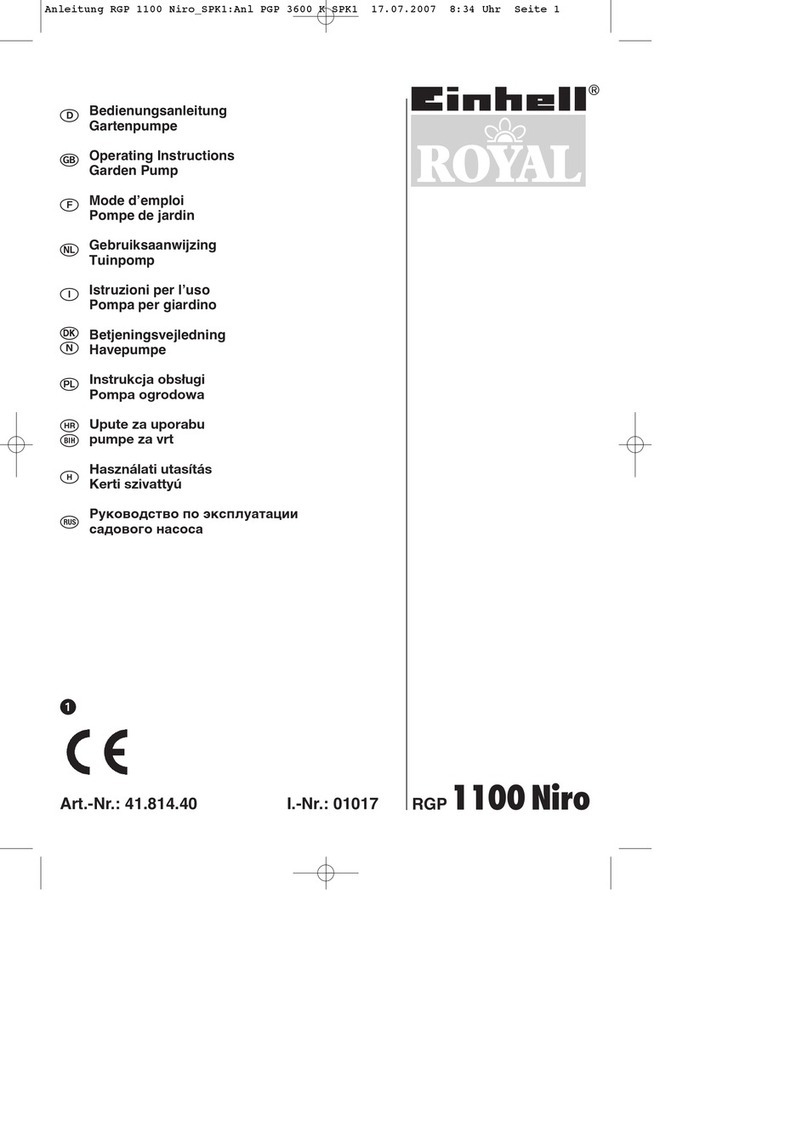 EINHELL ROYAL RGP 1100 Niro User manual