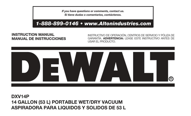 DeWalt DXV14P User manual