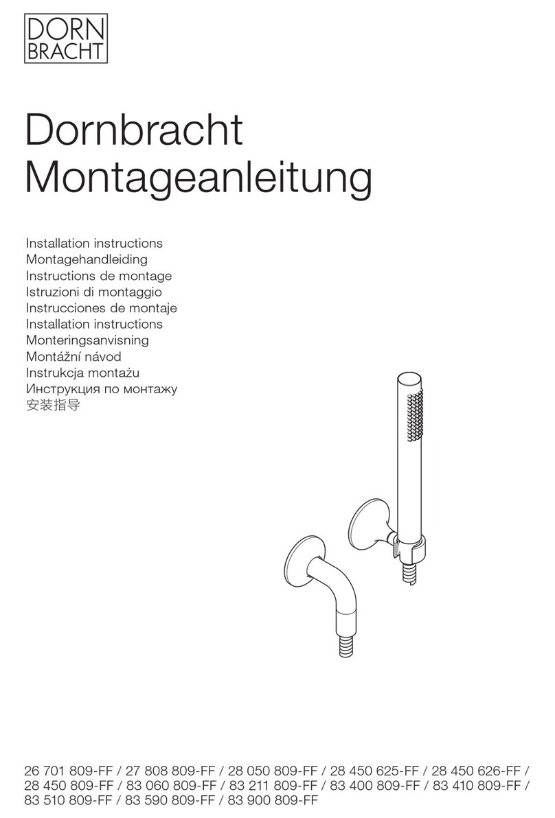 Dornbracht 26 701 809-FF installation instructions