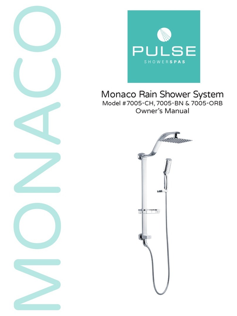Pulse Shower Spas Monaco 7005-CH owner's manual