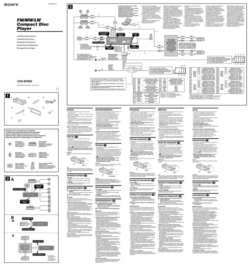 Sony CDX-M7850 Product guide