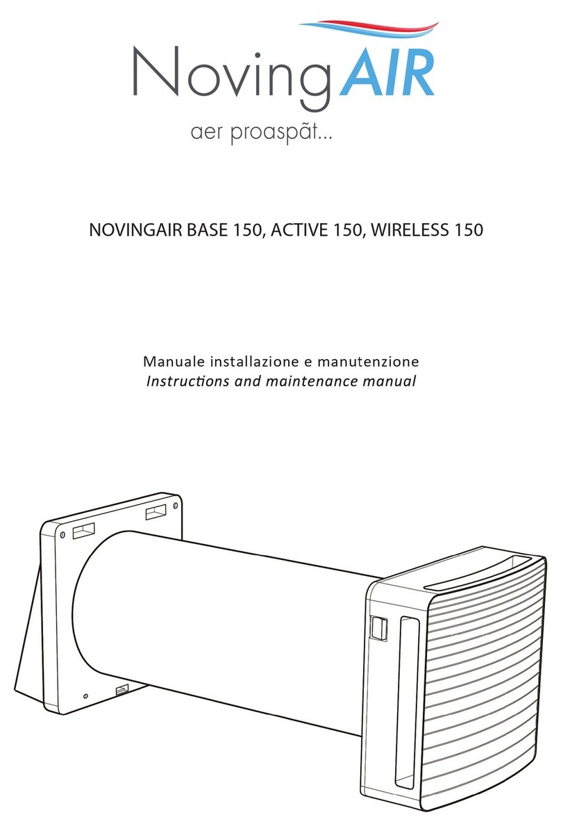 NovingAIR BASE 150 Instruction and maintenance manual