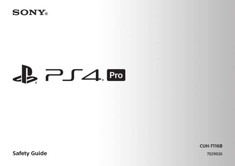 Sony CUH-7116B Safety guide