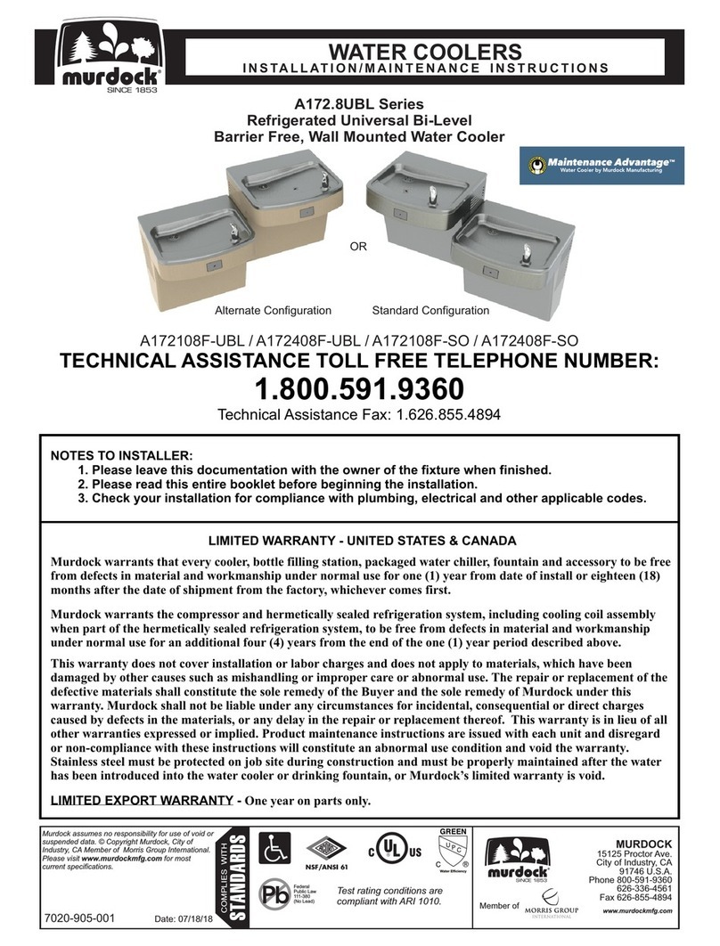 Murdock A172108F-UBL Installation and operating instructions Murdock A172108F-UBL Installation and operating instructions