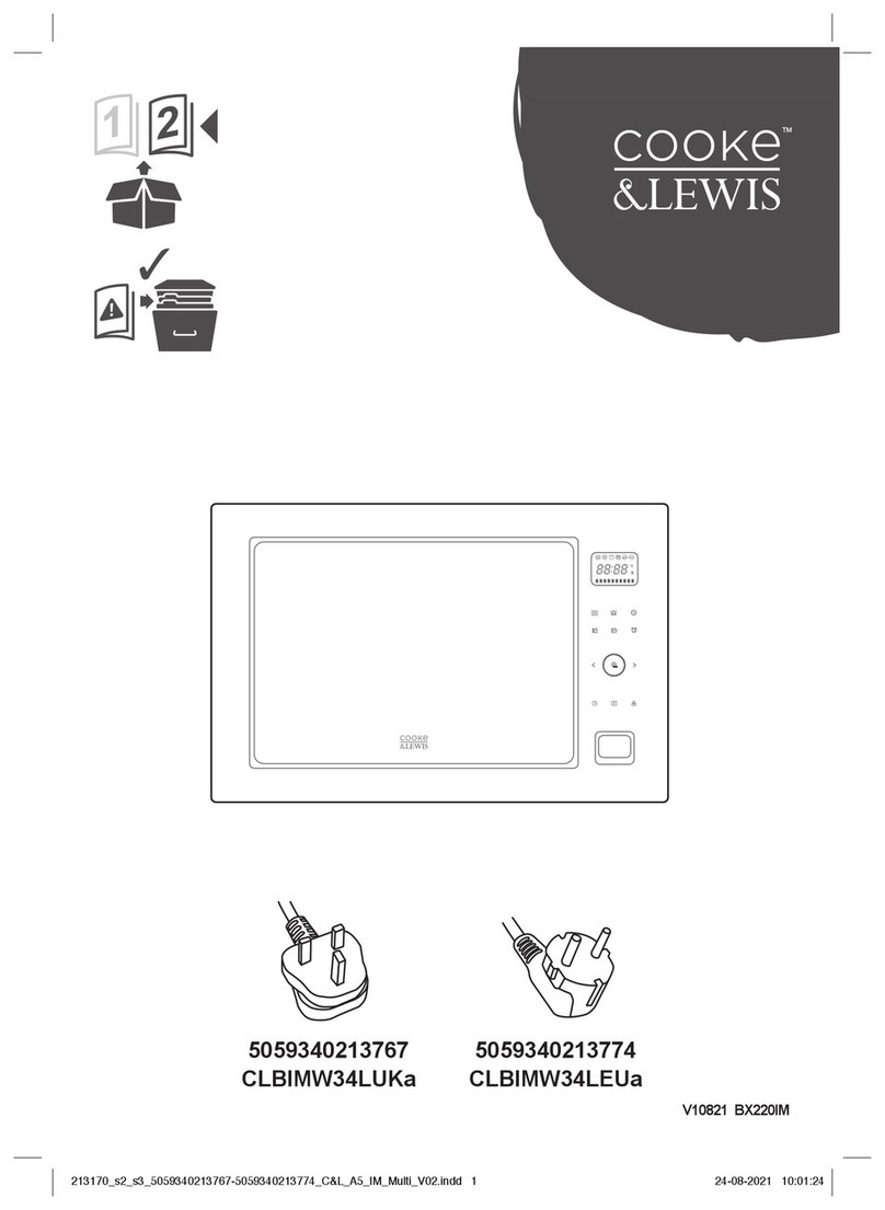 Cooke & Lewis CLBIMW34LUKa User manual Cooke & Lewis CLBIMW34LUKa User manual