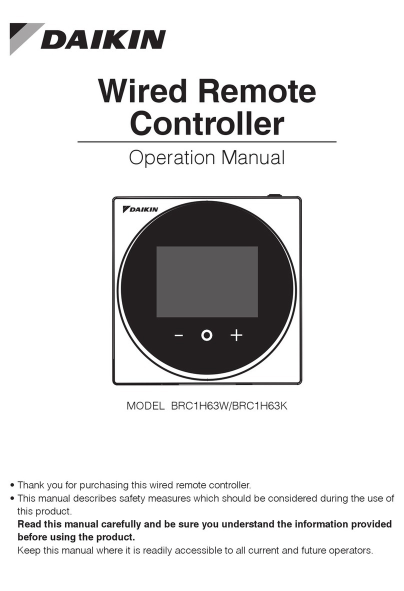 Daikin BRC1H63K User manual