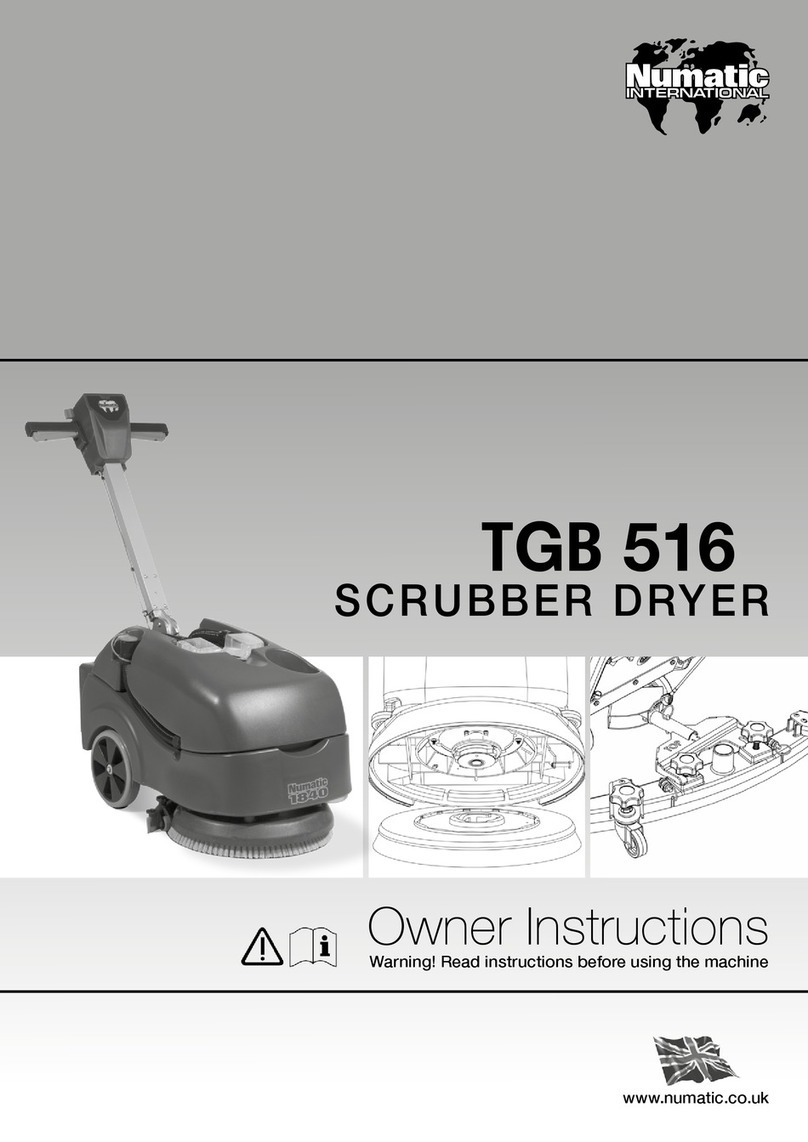 Numatic TGB 516 Owner's instructions