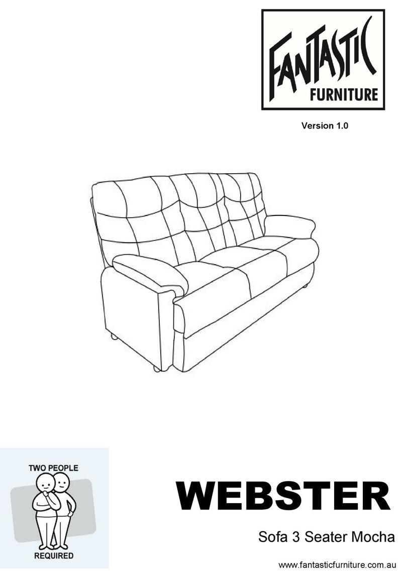 fantastic furniture WEBSTER Sofa 3 Seater Mocha manual fantastic furniture WEBSTER Sofa 3 Seater Mocha manual
