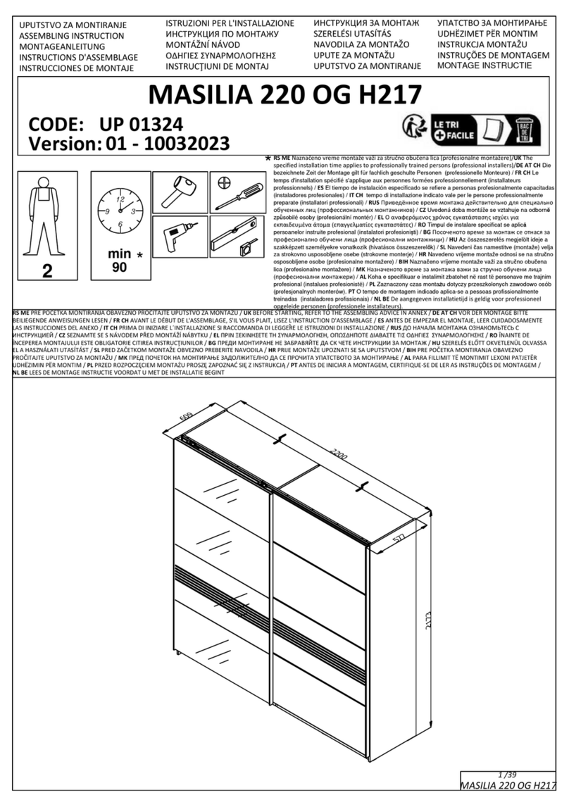 Dedeman MASILIA 220 OG H217 UP 01324 User manual