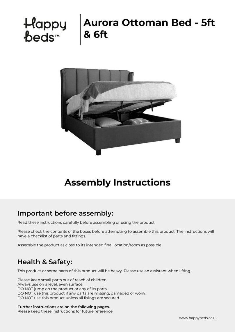 Happy Beds Aurora Ottoman Bed Assembly instructions