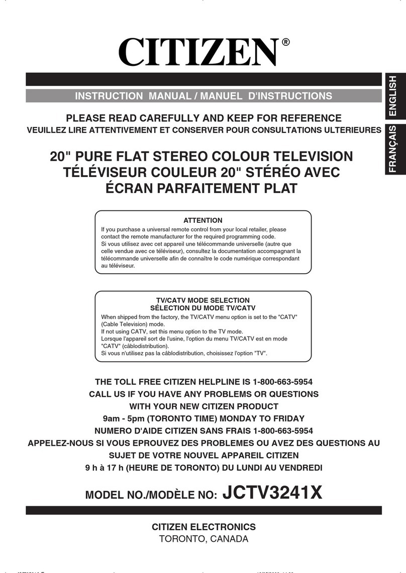 Citizen JCTV3241X User manual