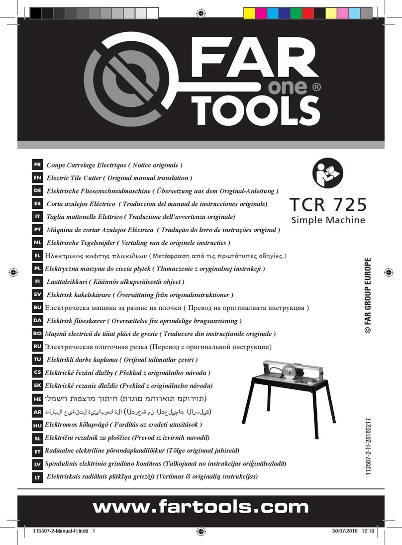 Far Tools TCR 725 Original manual translation