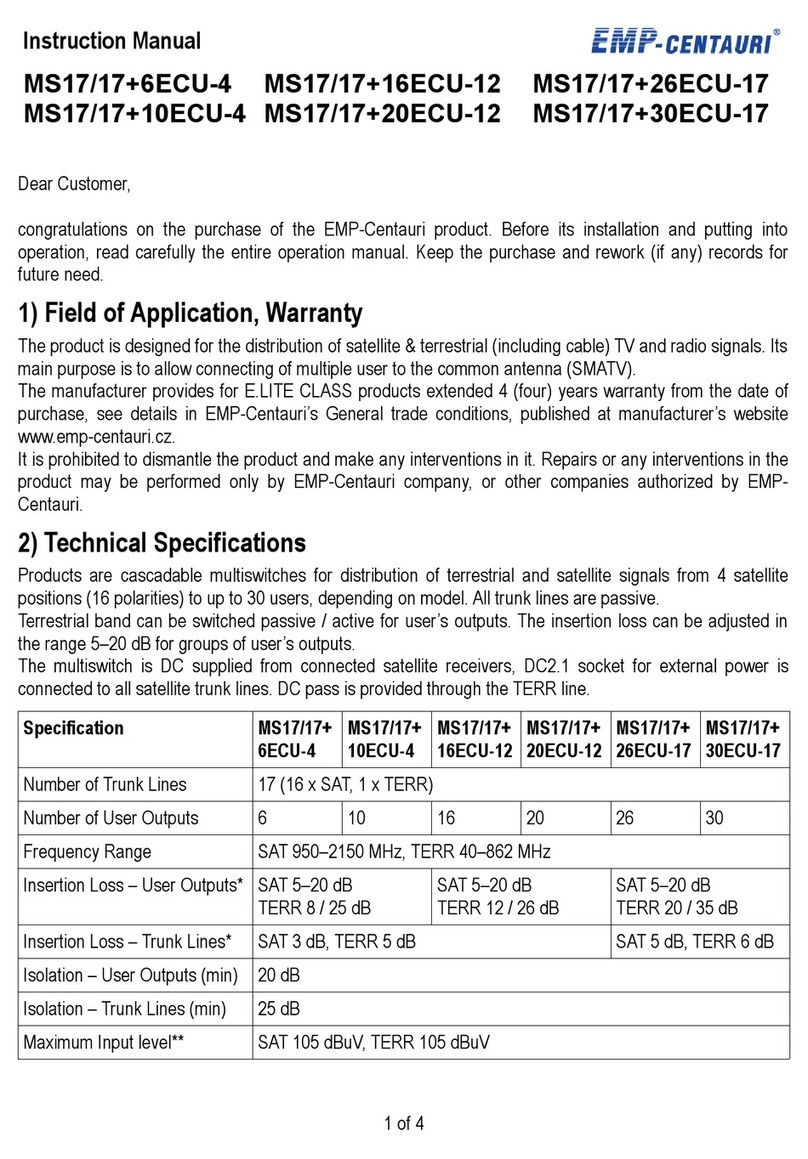 EMP-Centauri MS17/17+6ECU-4 instruction manual
