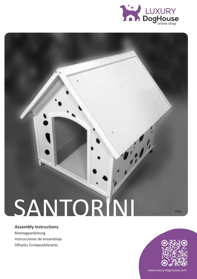 LUXURY DogHouse SANTORINI 010L Assembly instructions