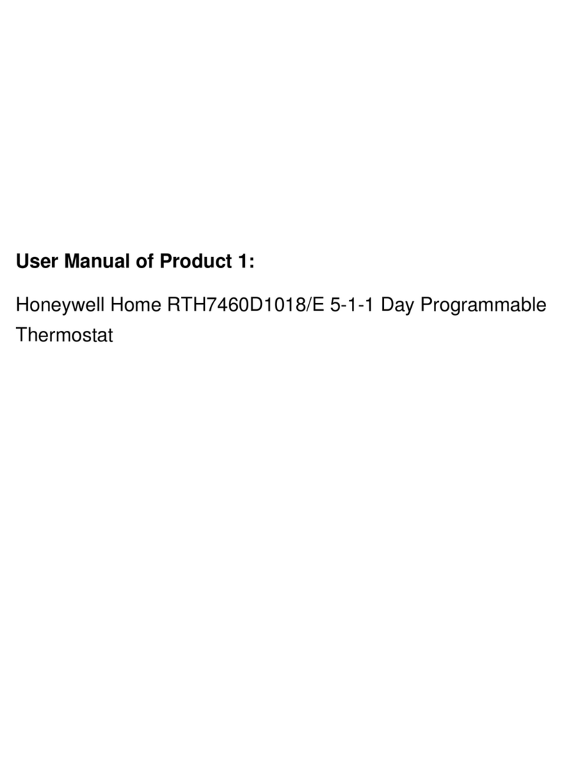 Honeywell RTH7460D1018/E 5-1-1 User manual