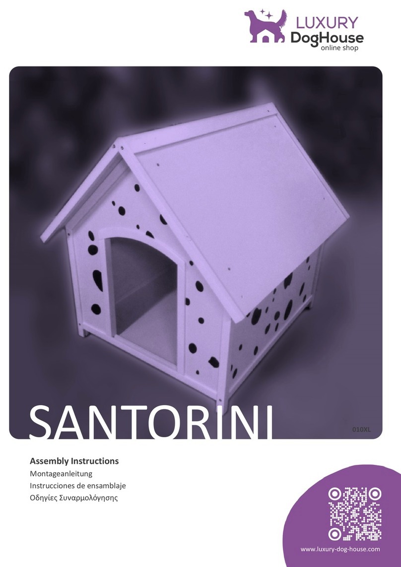 LUXURY DogHouse SANTORINI 010XL Assembly instructions