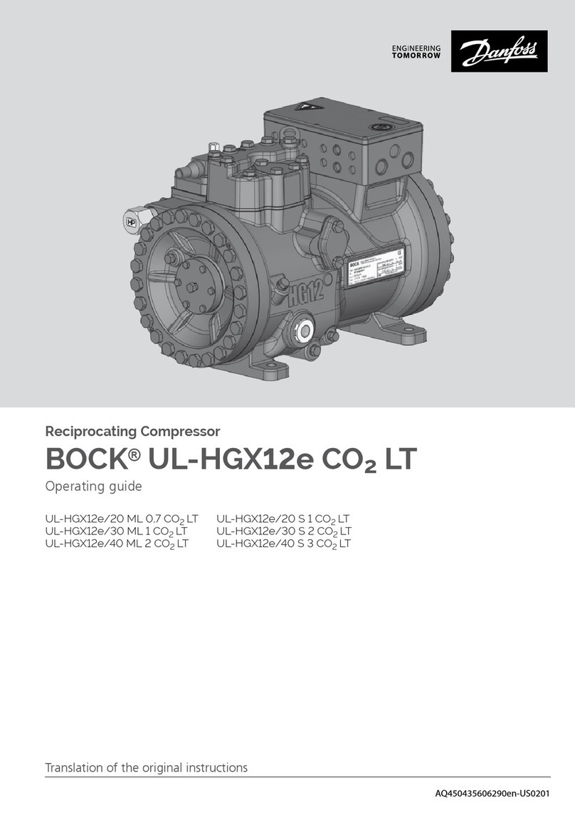 Danfoss BOCK UL-HGX12e CO2 LT User manual