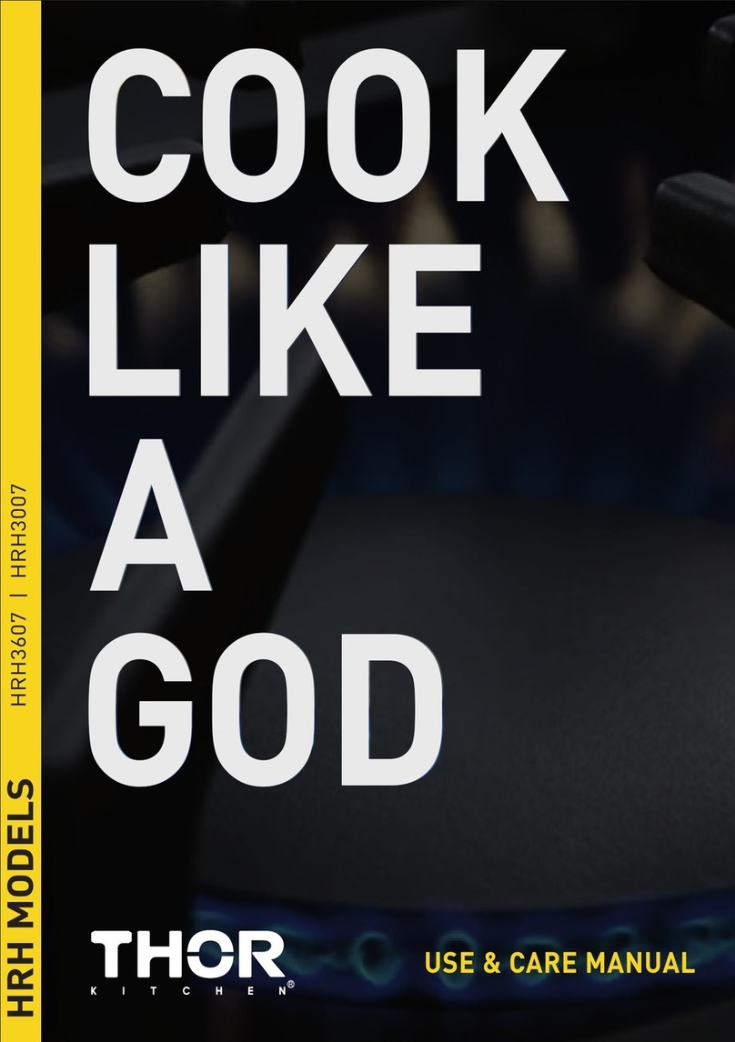 Thor Kitchen HRH3607 Use & care manual