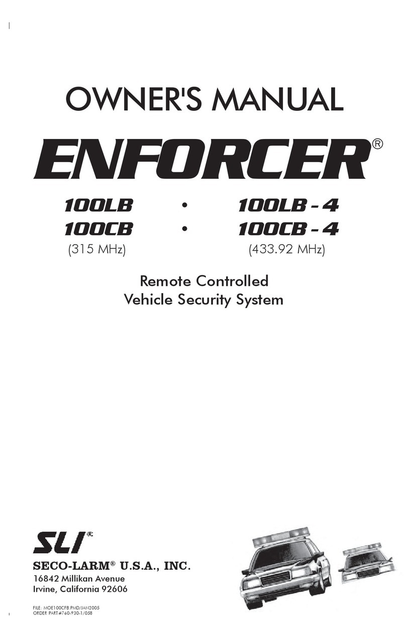 SLI ENFORCER 100LB owner's manual