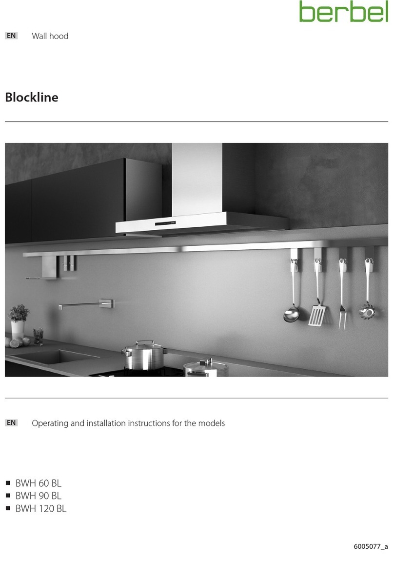 Berbel BWH 60 BL Operating and installation instructions