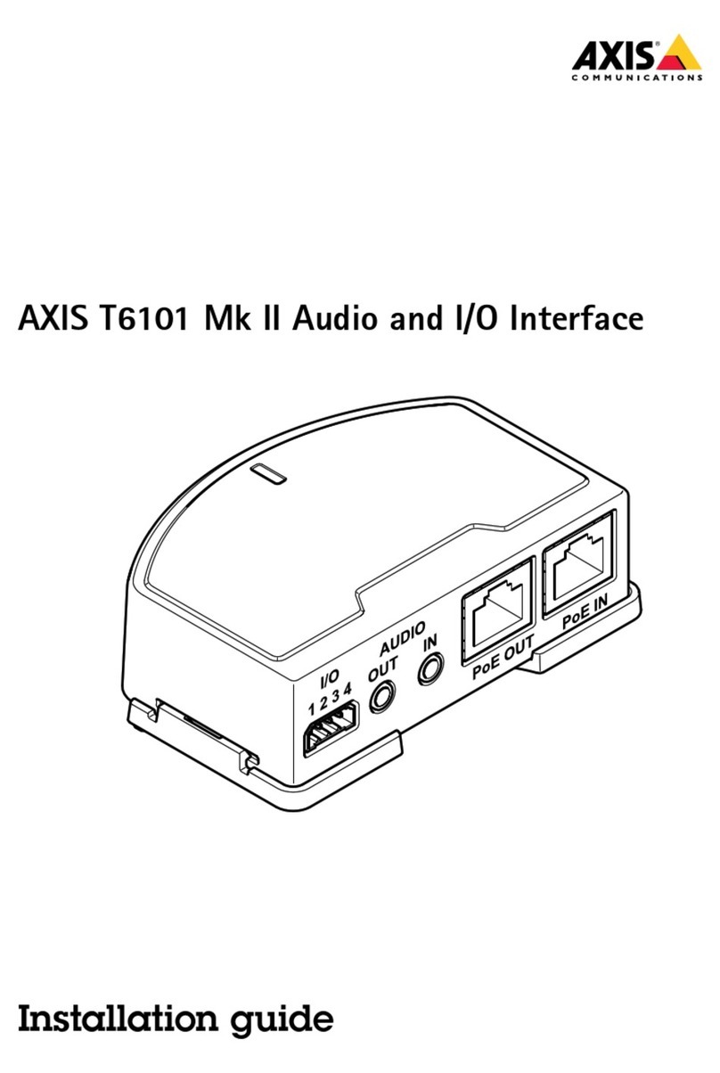 Axis T6101 Mk II installation guide