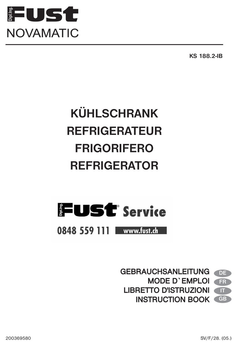 Fust NOVAMATIC KS 188.2-IB Instruction book