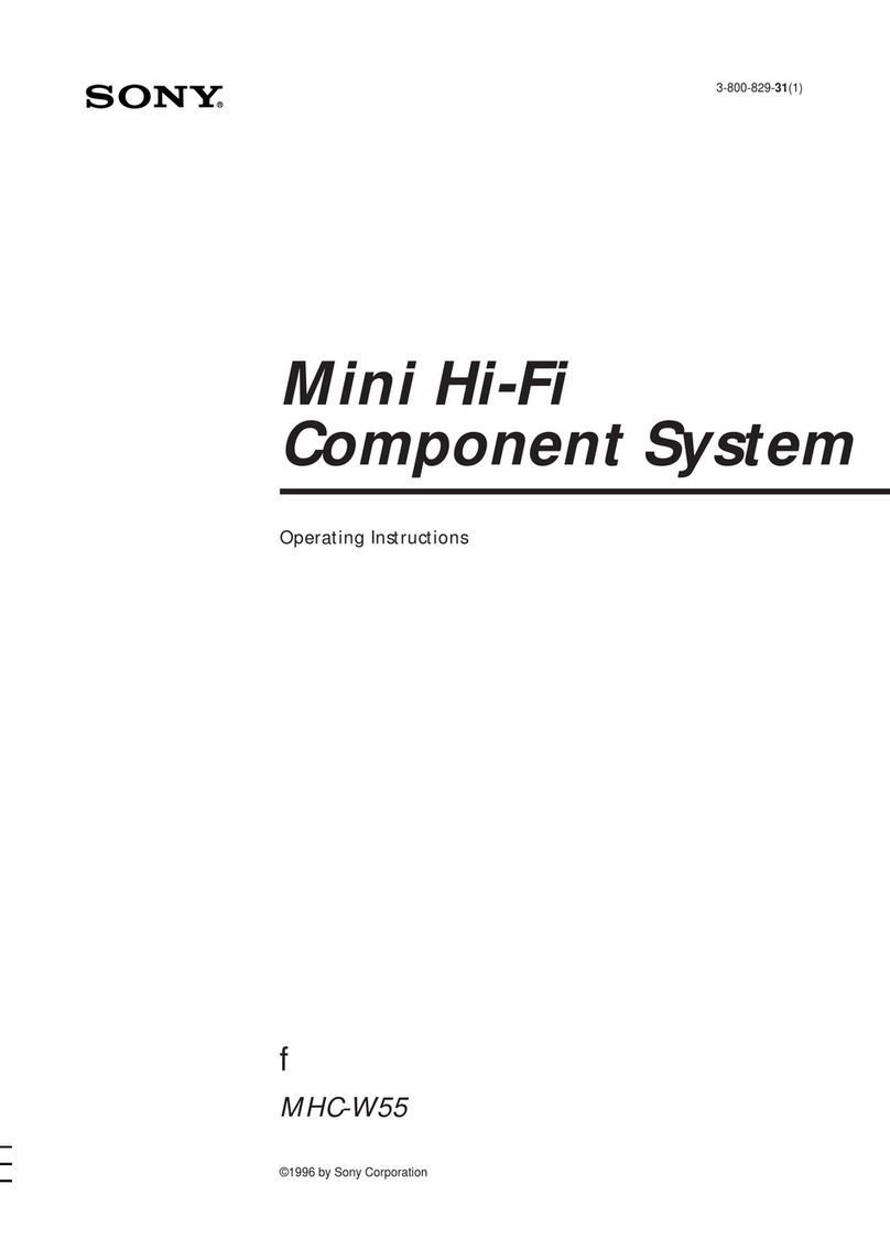 Sony MHC-W55 operating instructions