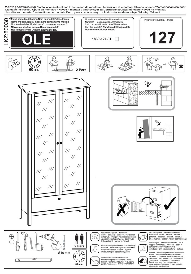 Trendteam OLE 127 Series installation instructions