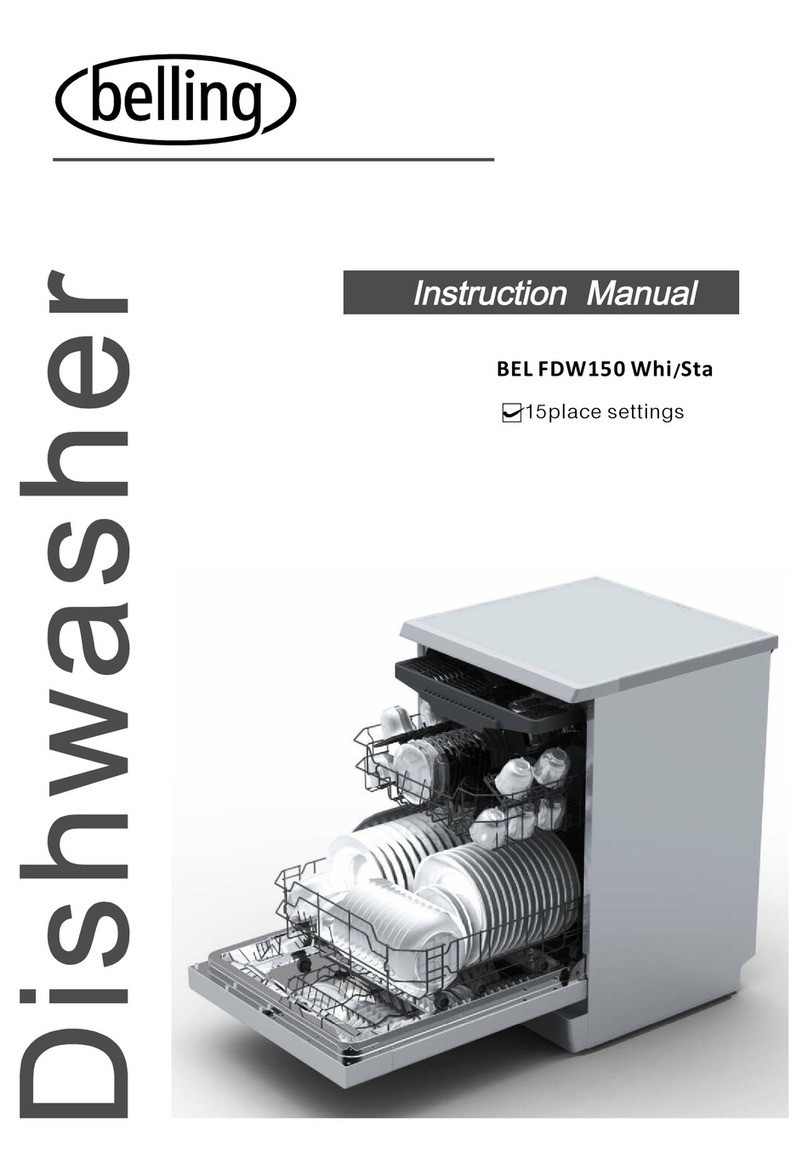 Belling BEL FDW150 Whi Sta instruction manual