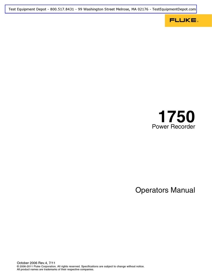 Fluke 1750/ET User manual
