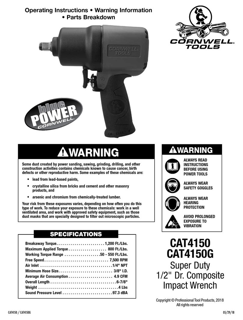 Cornwell Tools CAT4150G operating instructions
