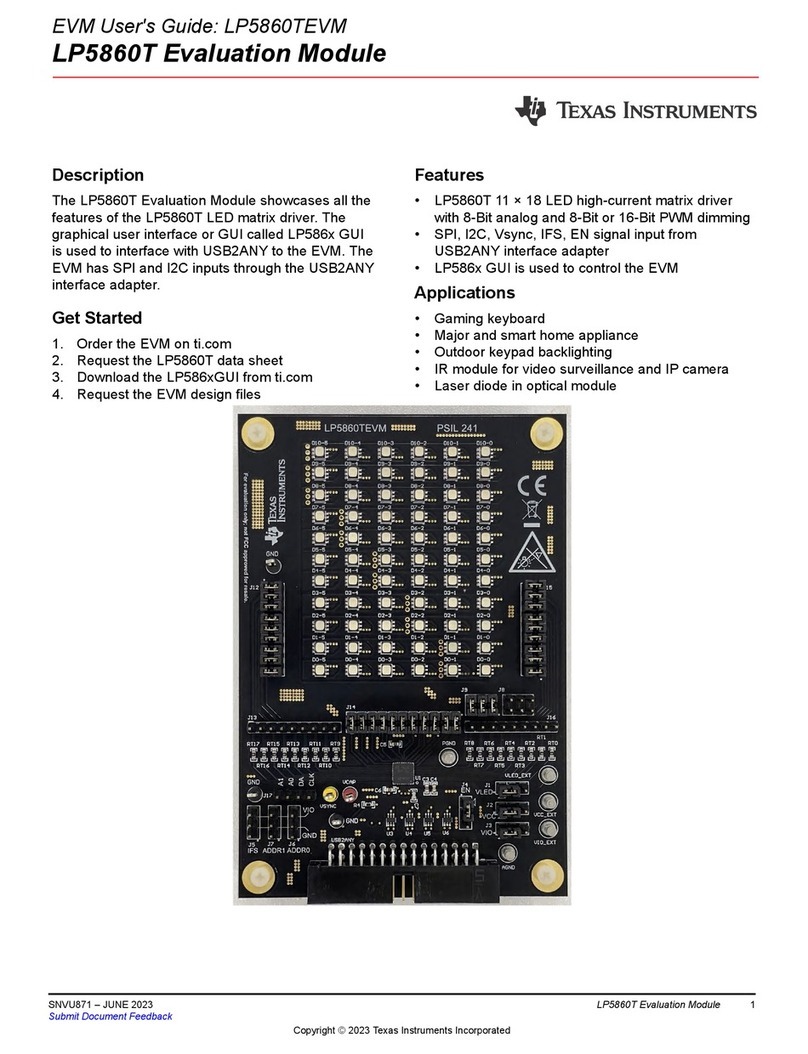Texas Instruments LP5860TEVM User manual