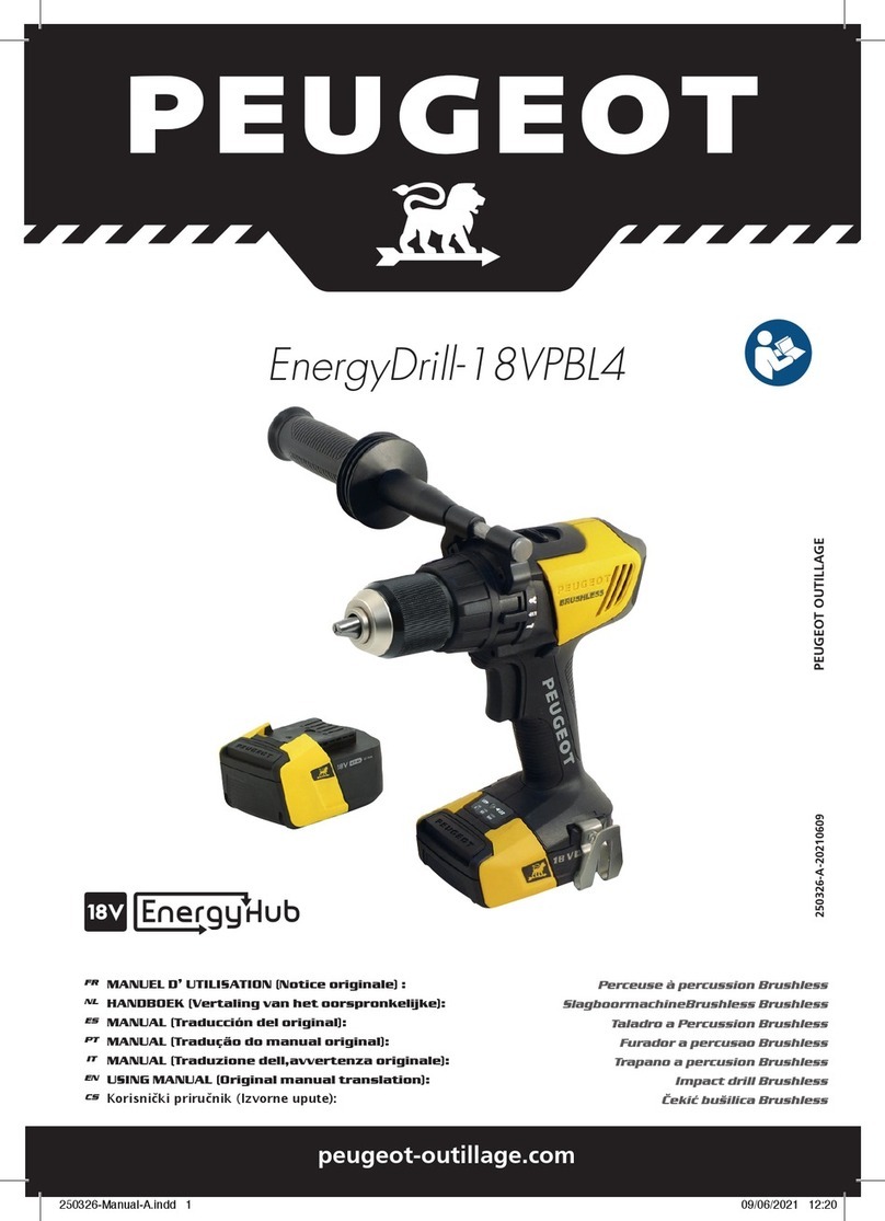PEUGEOT EnergyDrill-18VPBL4 user manual