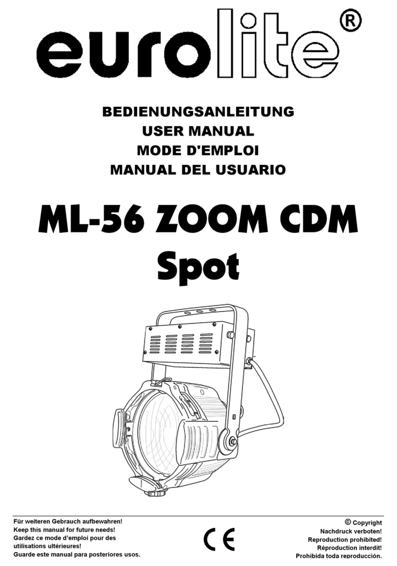 EuroLite ML-56 ZOOM CDM Spot user manual