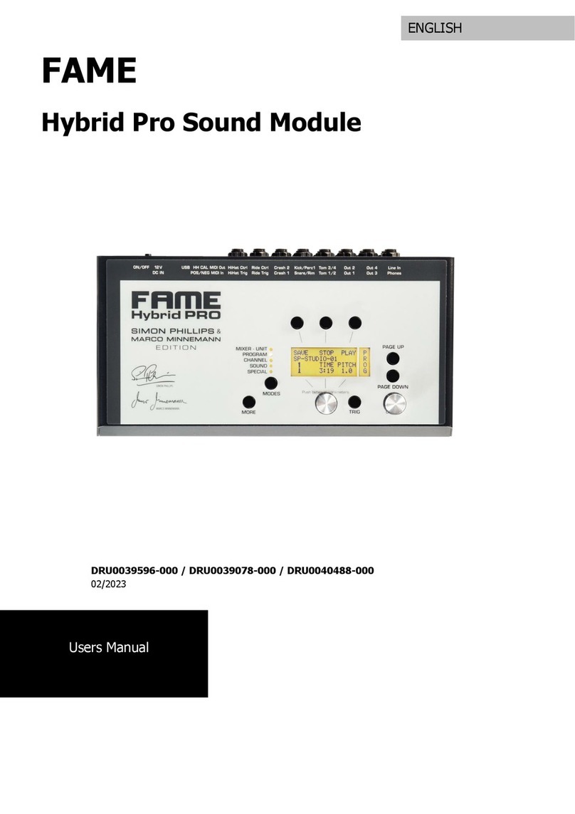 FAME Hybrid Pro DRU0039596-000 user manual