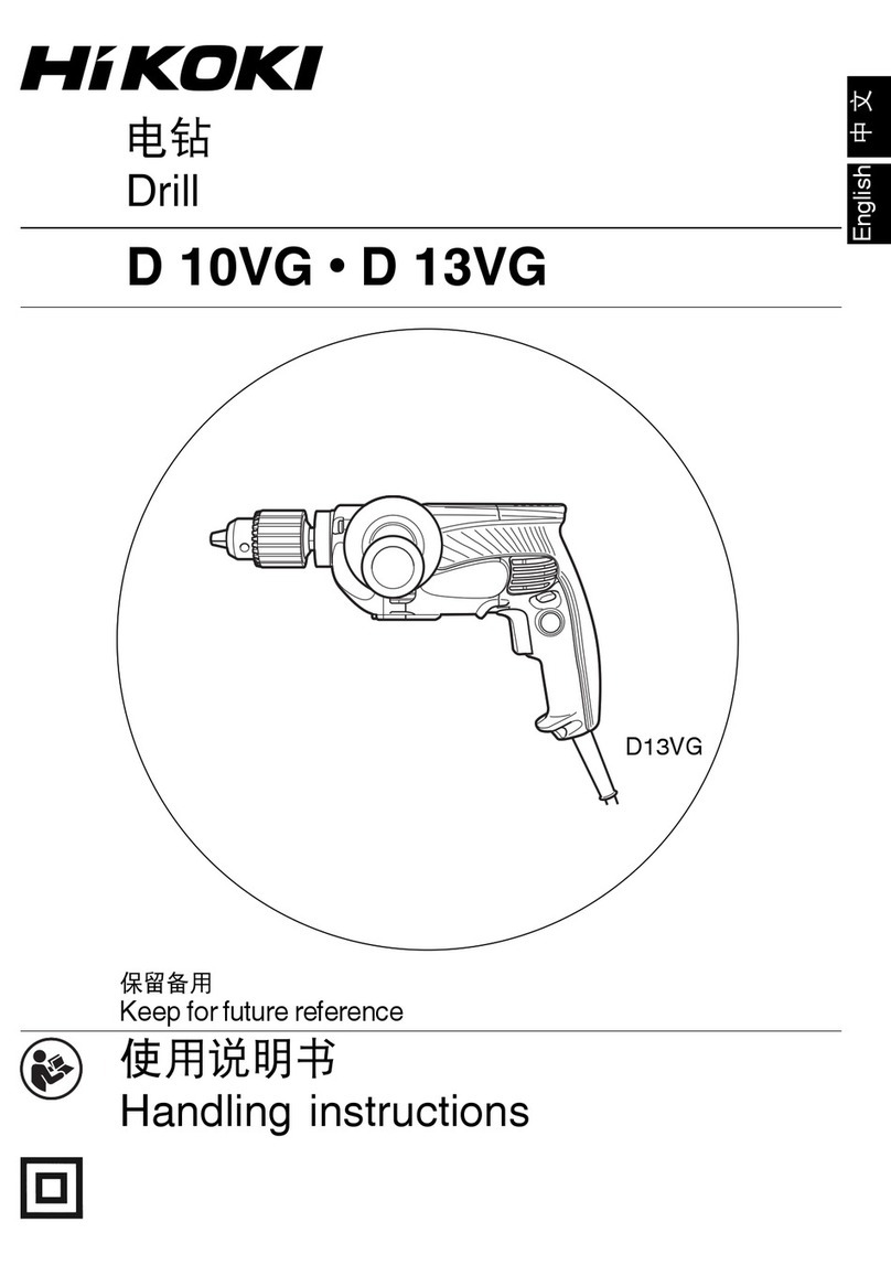 HIKOKI D 10VG Handling instructions
