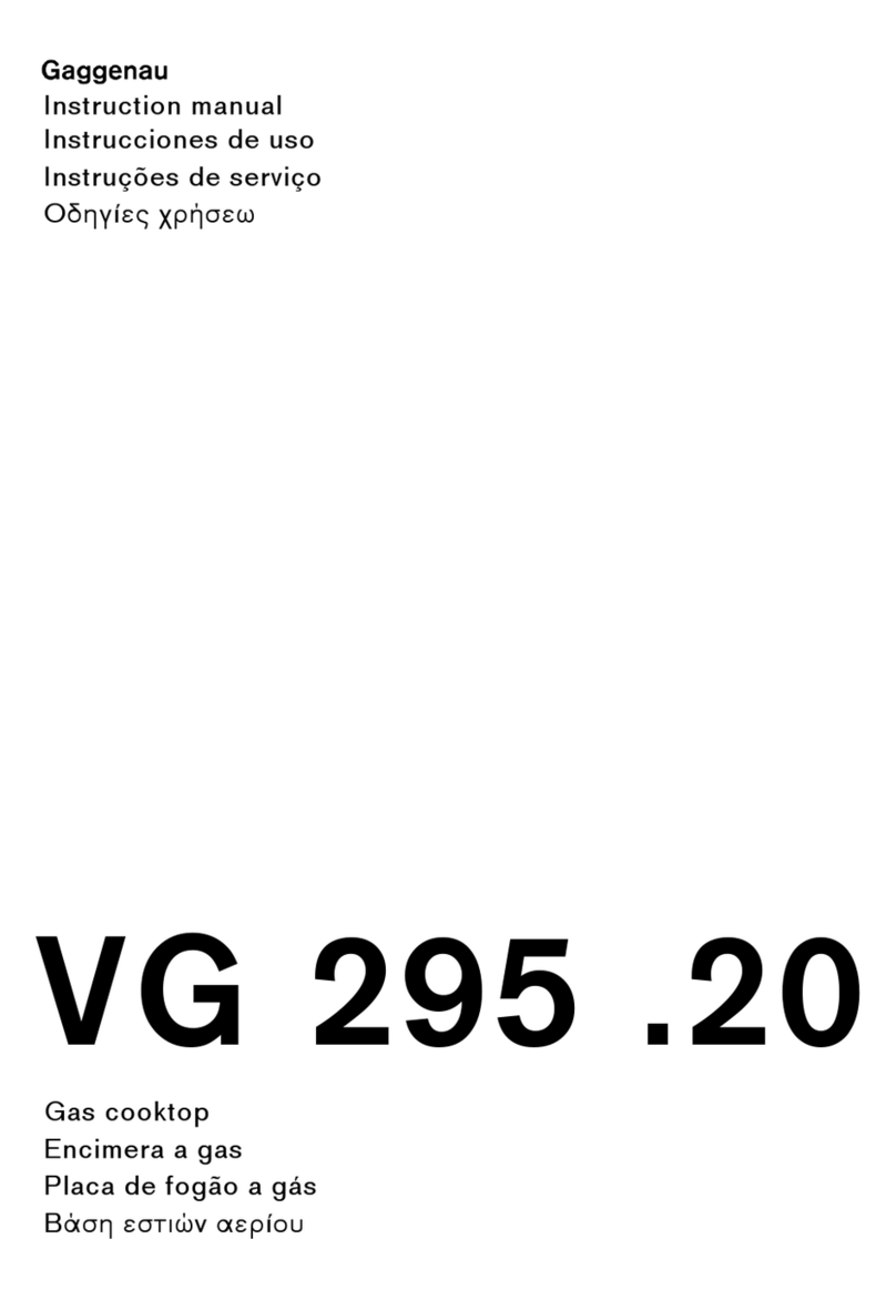 Gaggenau VG 295.20 instruction manual