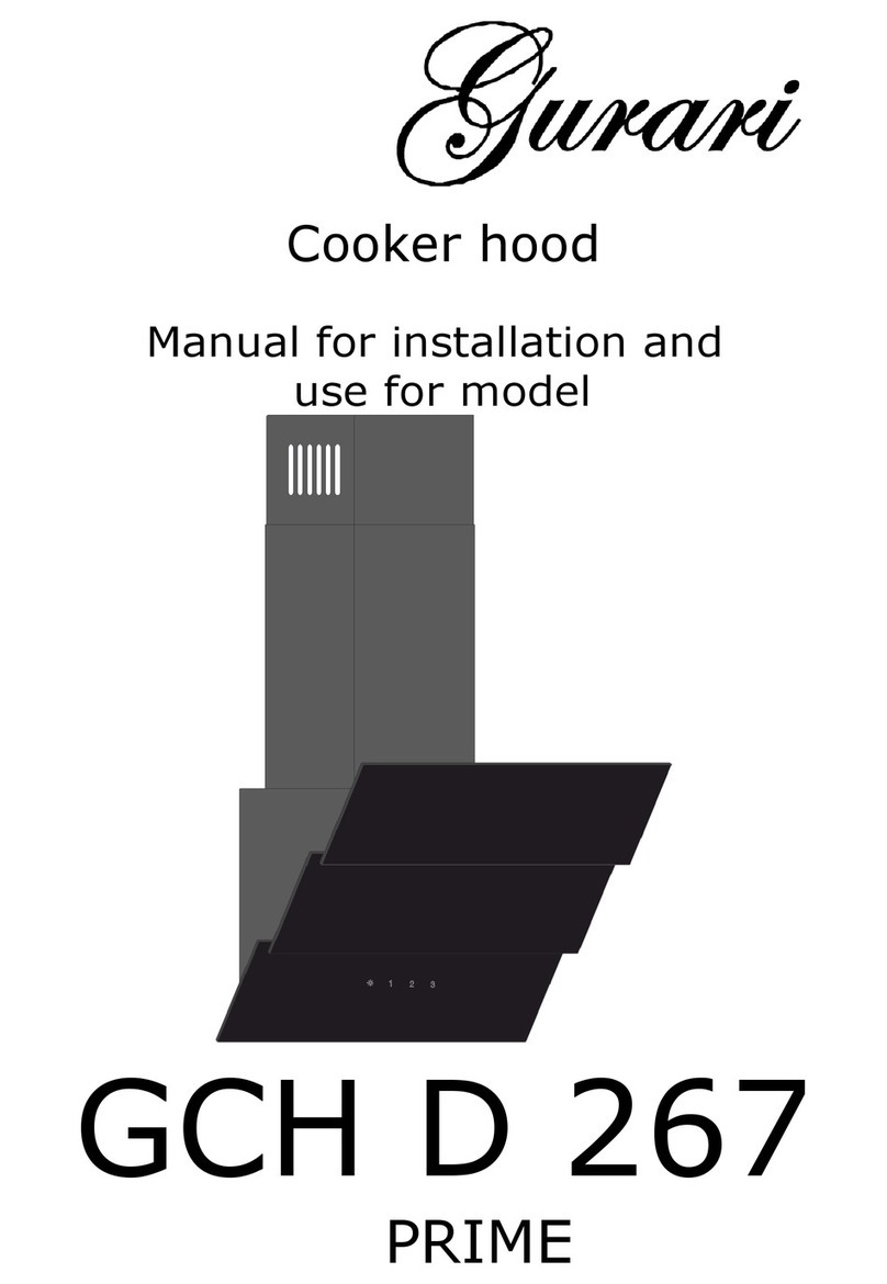 Gurari GCH D 267 PRIME Manual for installation and use Gurari GCH D 267 PRIME Manual for installation and use