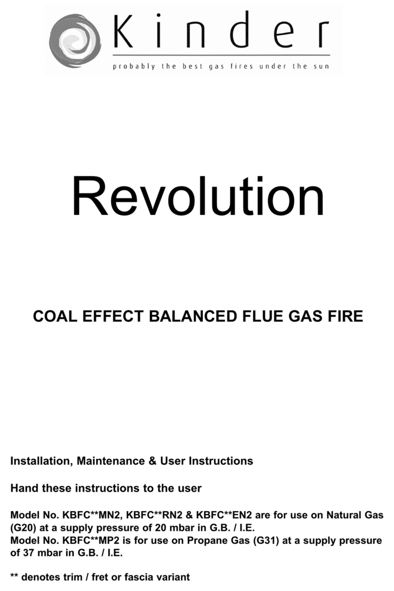 Kinder Revolution KBFC RN2 Series Installation, maintenance & user instructions