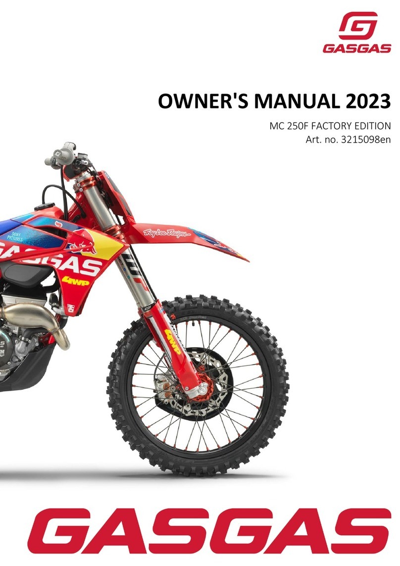 GAS GAS MC 250F FACTORY EDITION 2023 owner's manual
