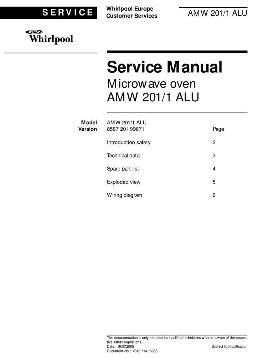 Whirlpool AMW 201/1 ALU Service manual