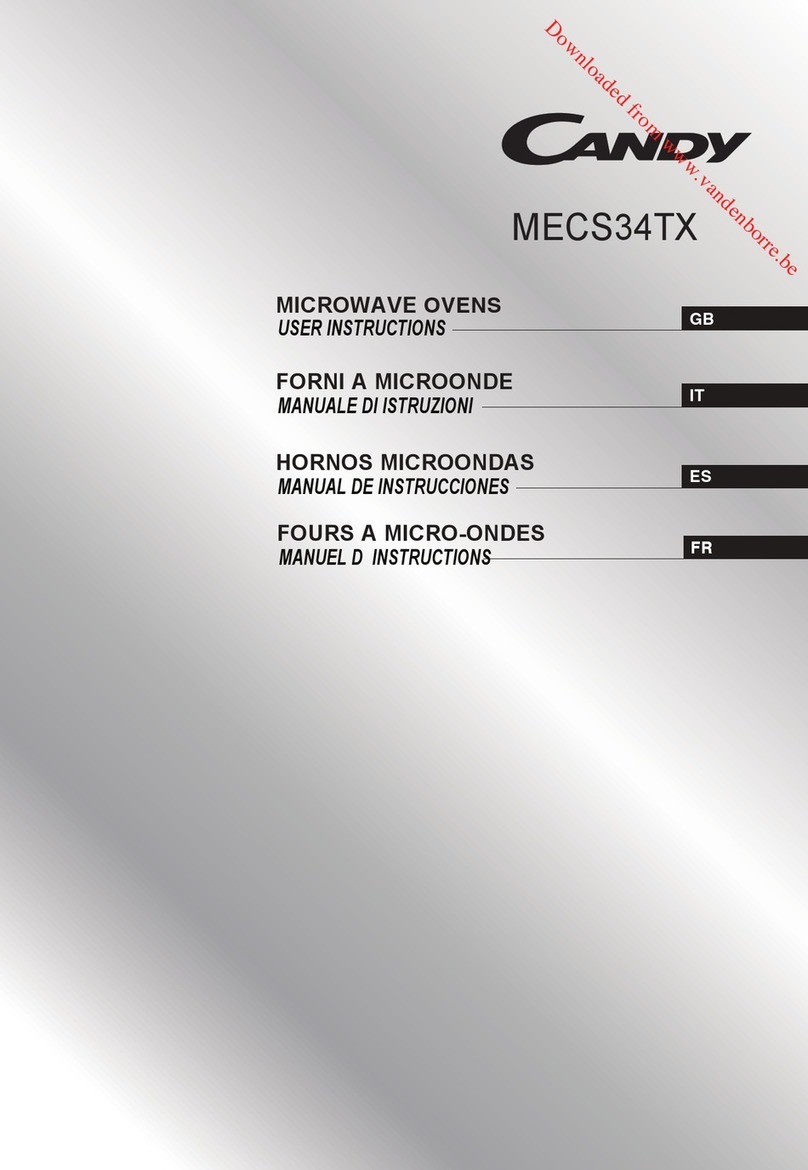 Candy MECS34TX User instructions