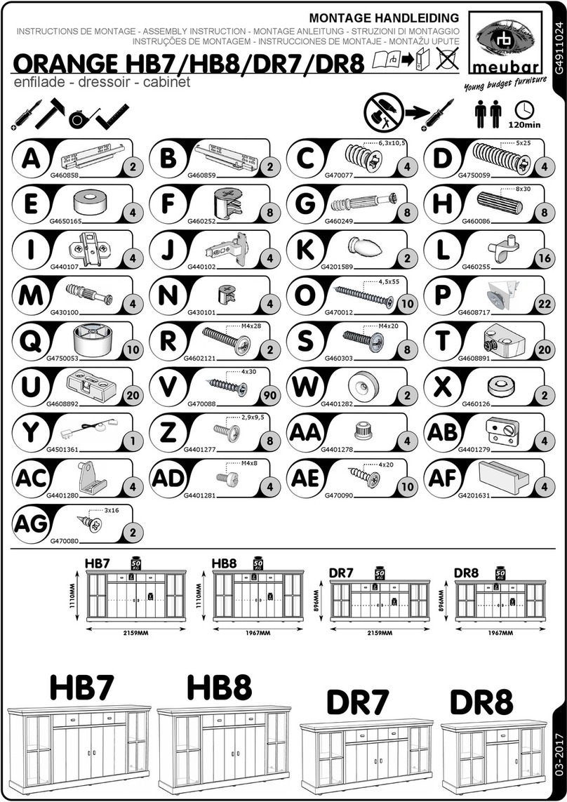 meubar ORANGE HB7 Assembly instruction