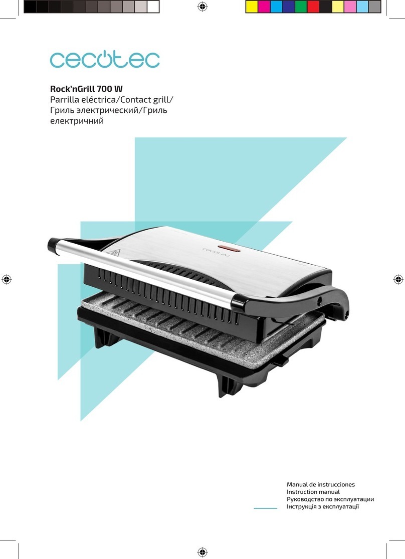cecotec Rock'nGrill 700 W instruction manual