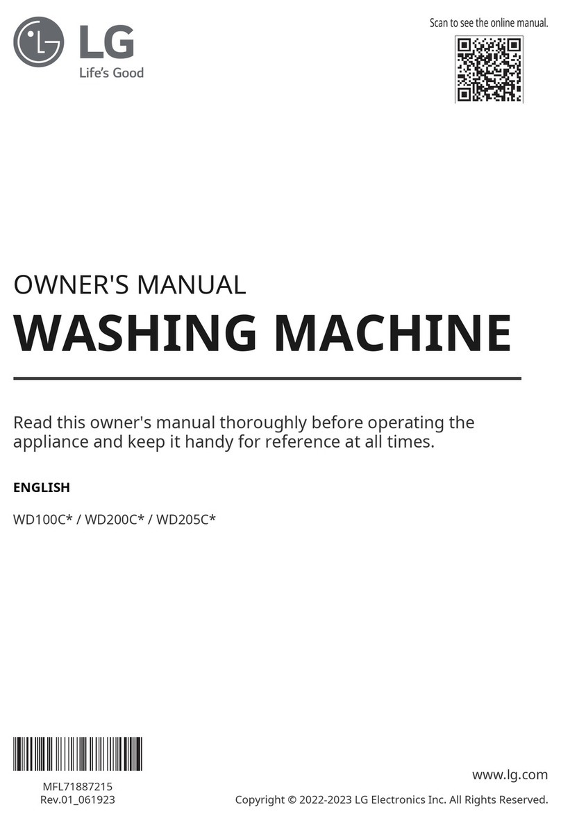 LG WD100C Series User manual