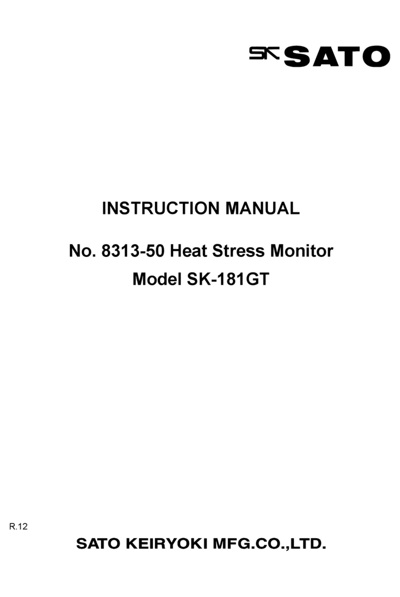 SATO KEIRYOKI SK-181GT User manual